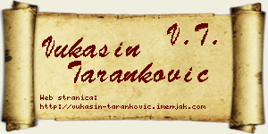 Vukašin Taranković vizit kartica